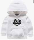 Jesus My Rock Signature Toddler Hoodie - White