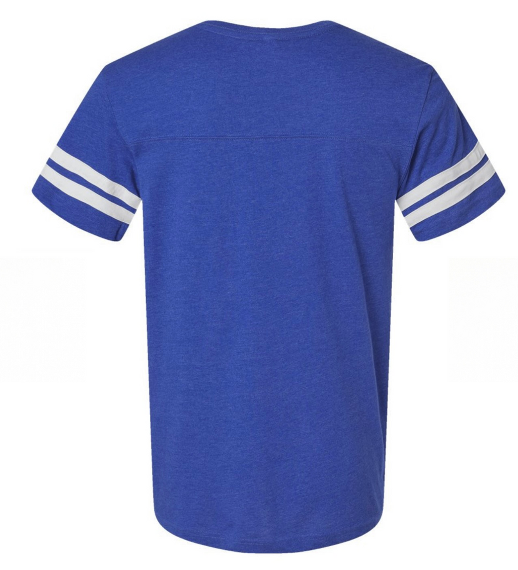 YAHWEH Adult Unisex Tee - Vintage Royal Blue/White
