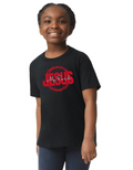 Jesus My Rock Youth Tee – Black/Red