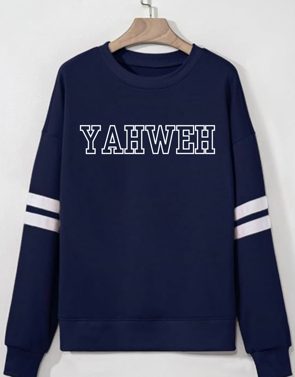YAHWEH Women’s Oversized Crewneck Sweatshirt – Navy Blue (Exclusive Drop)