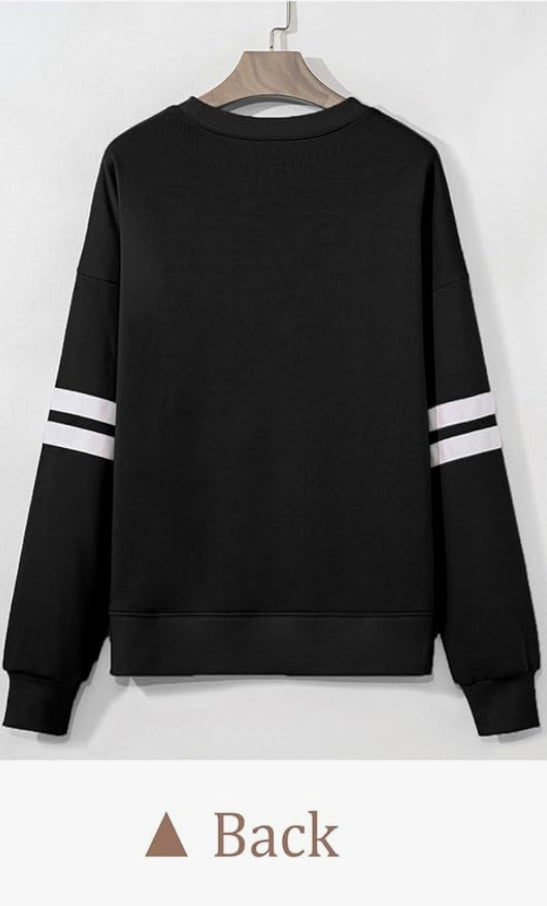 YAHWEH Women’s Oversized Crewneck Sweatshirt – Black (Exclusive Drop)