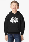 Jesus My Rock OG Youth Hoodie - Black/White