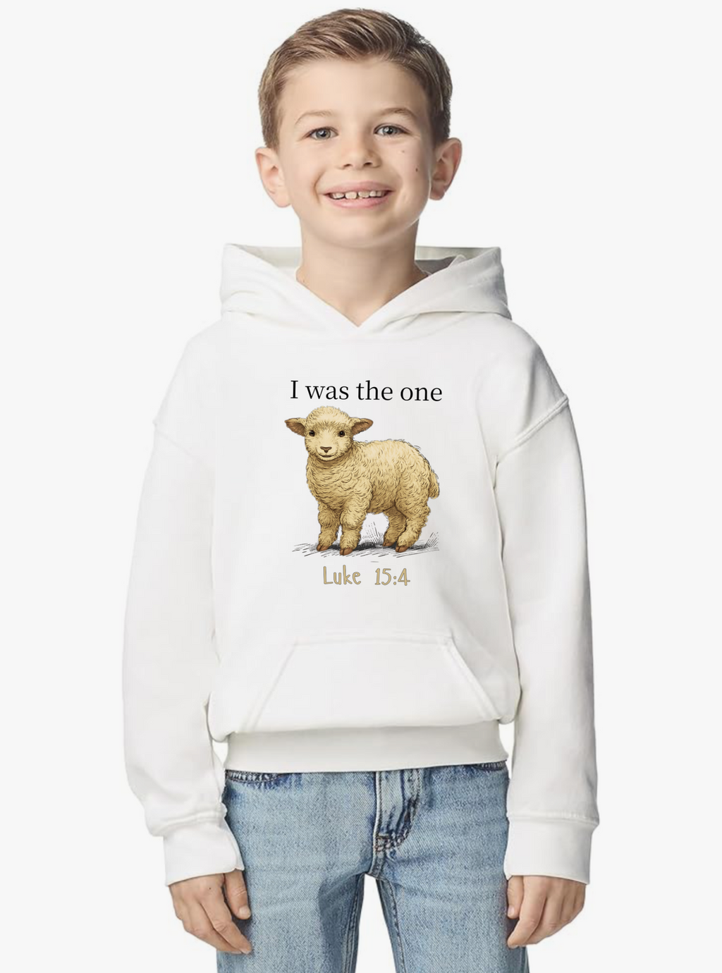 I Was The One Youth Hoodie - White
