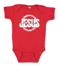 Jesus My Rock Infant Bodysuit – Red/White