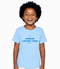 Jesus Loves You Toddler Tee - Blue