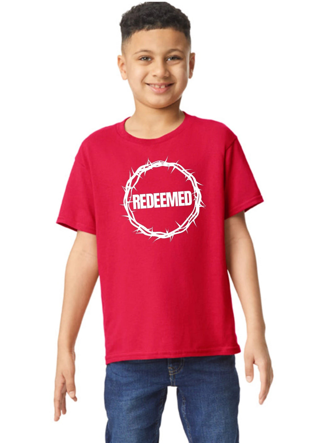 Redeemed Youth Tee – Red