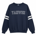 YAHWEH Women’s Oversized Crewneck Sweatshirt – Navy Blue (Exclusive Drop)