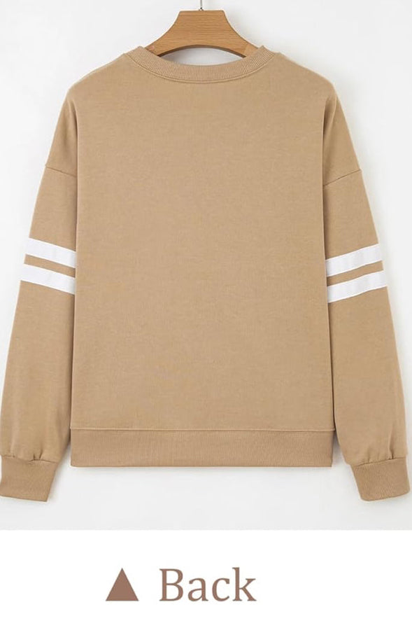 YAHWEH Women’s Oversized Crewneck Sweatshirt – Beige (Exclusive Drop)