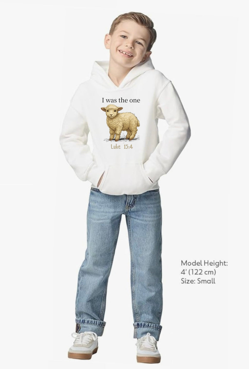 I Was The One Youth Hoodie - White