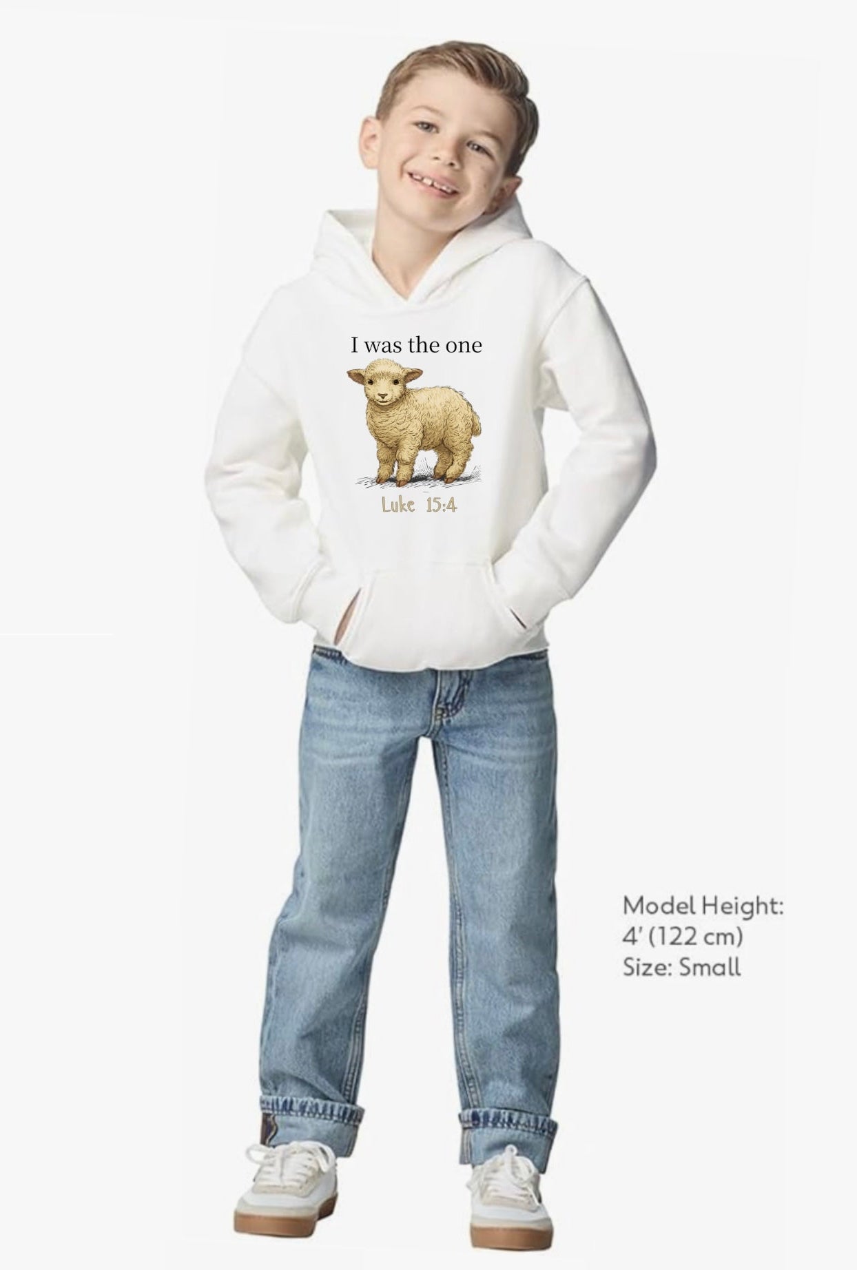 I Was The One Youth Hoodie - White