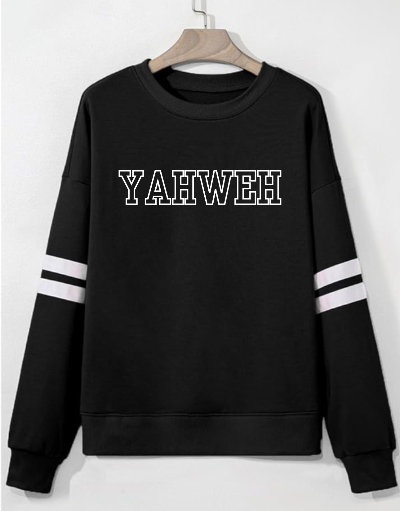 YAHWEH Women’s Oversized Crewneck Sweatshirt – Black (Exclusive Drop)