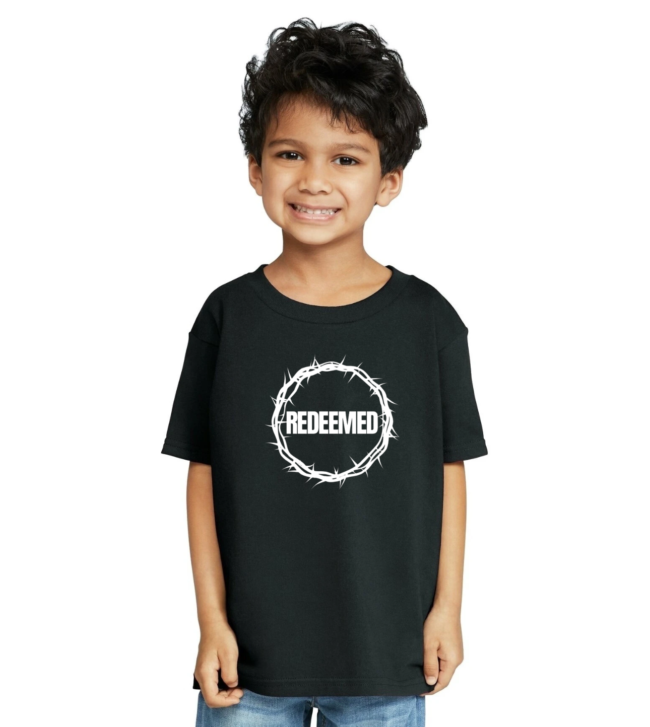 Redeemed Toddler Tee – Black