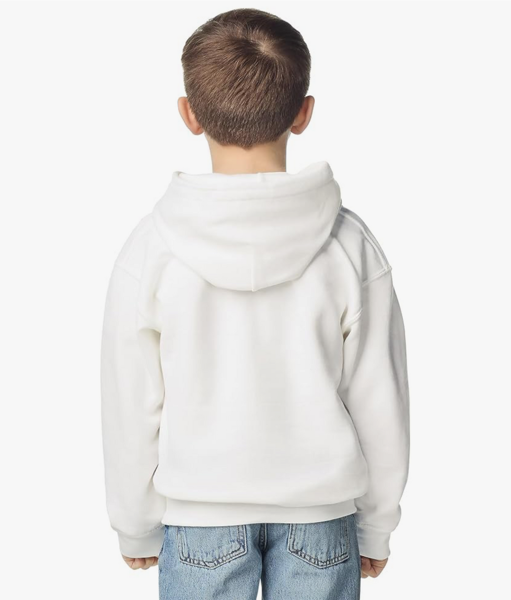 Jesus My Rock Signature Youth Hoodie - White