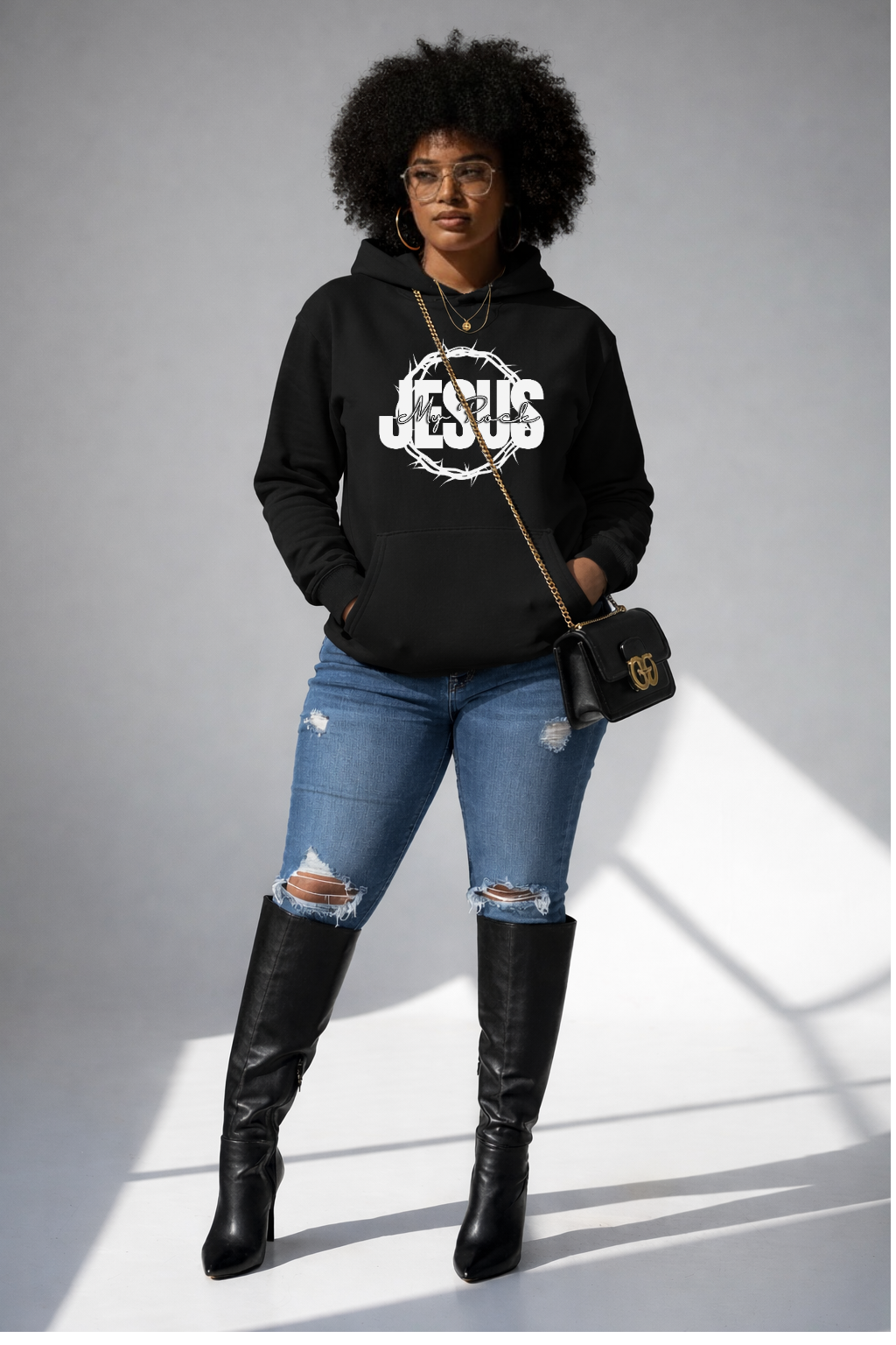 Jesus My Rock Hoodie