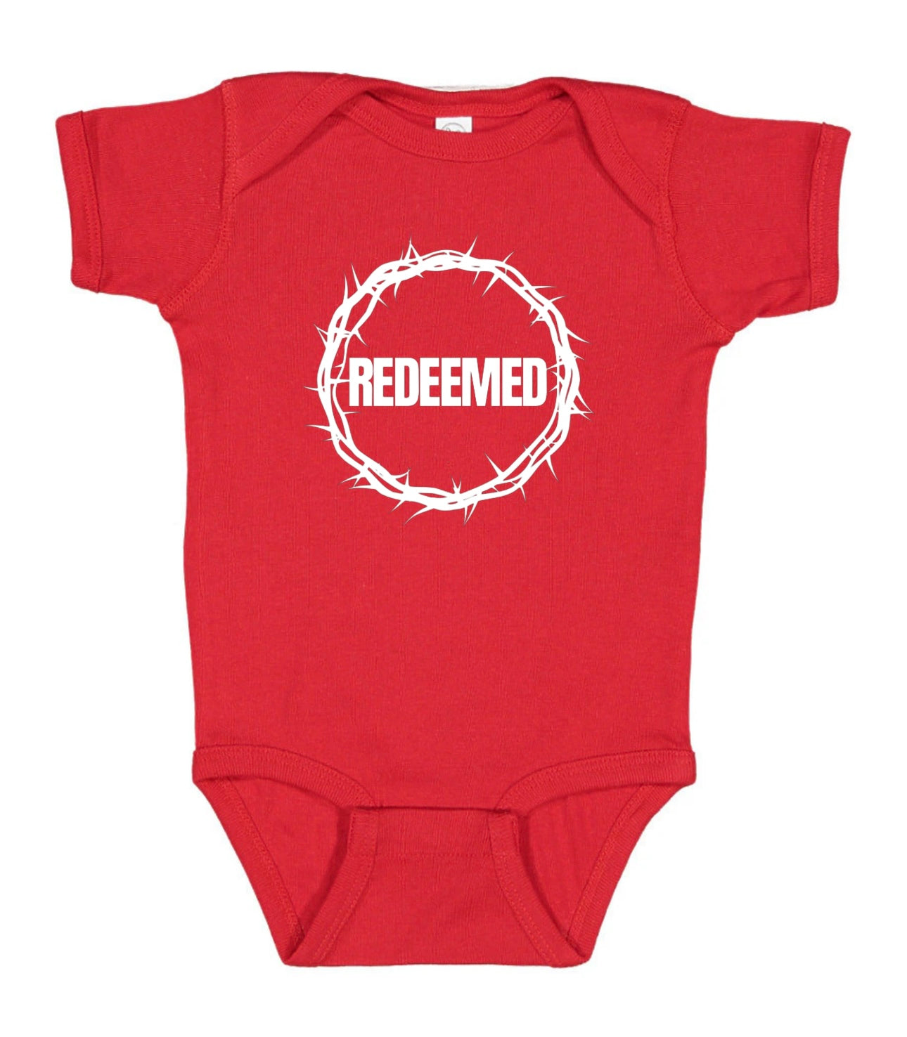 Redeemed Infant Bodysuit - Red/White