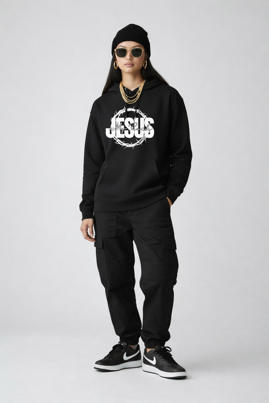 Jesus My Rock Hoodie