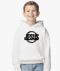 Jesus My Rock Signature Youth Hoodie - White