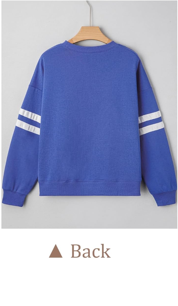YAHWEH Women’s Oversized Crewneck Sweatshirt – Blue (Exclusive Drop)