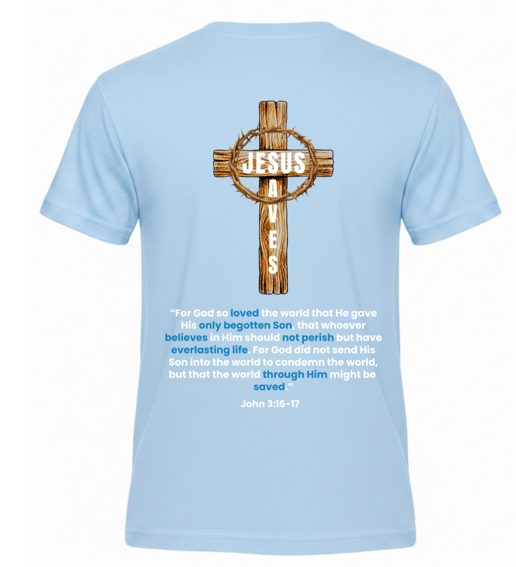 Jesus Loves You Youth Tee - Blue