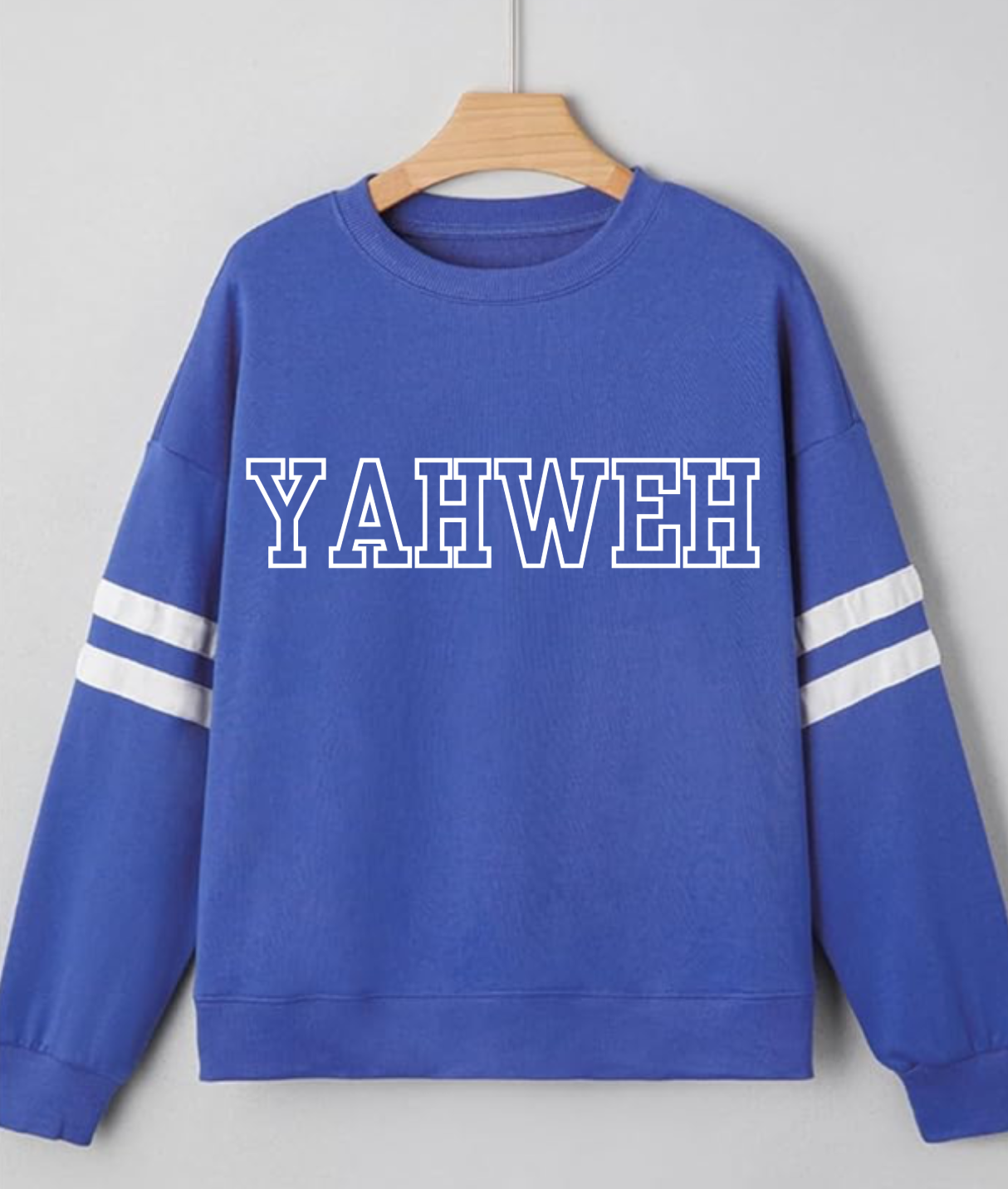 YAHWEH Women’s Oversized Crewneck Sweatshirt – Blue (Exclusive Drop)